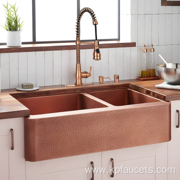 Luxury Brass Brushed Rose Gold Kitchen Faucets